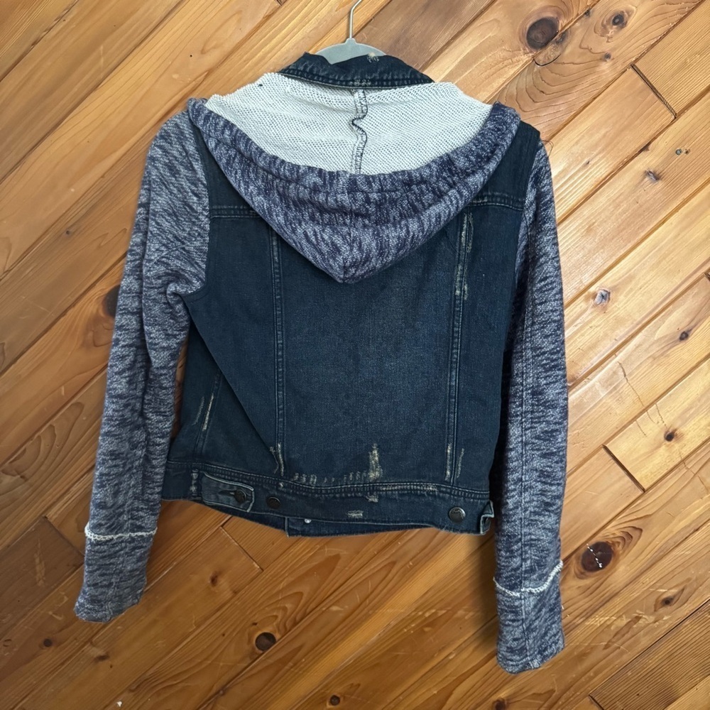 Free People Distressed Denim Jacket - Picture 3 of 5